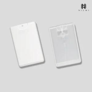 Card Sprayer Bottle 20ml PP White Clear Spray Bottle Card Perfume Bottle