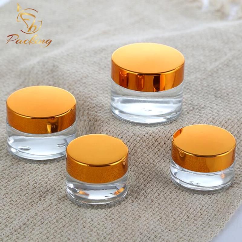 Wholesale Packaging Clear Cosmetic Glass Jar 20g 30g 50g 100g for Cream or Perfume