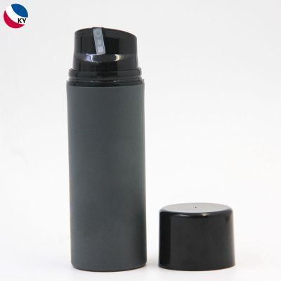 Luxury Round Airless Pump Bottles Frosted Cosmetic Plastic Lotion Bottles 50ml 100ml 150ml