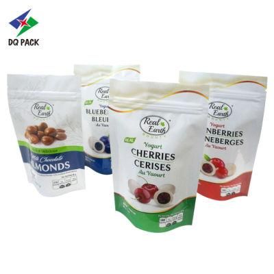 Packaging Bag for Snack Zipper Nut Zip Package Stand up Pouch with Ziplock Free Samples Plastic Food Heat Seal Side Gusset Bag