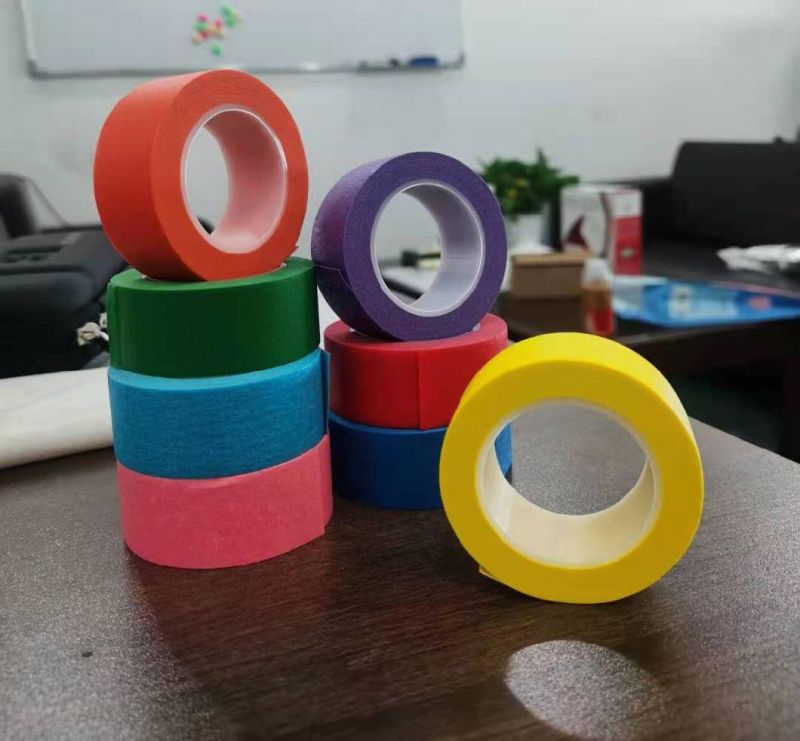 Custom Colorful Craft Art Paper Painters Tape Colored Masking Tape for Kids Labeling DIY Decorative Coding Decoration Teaching