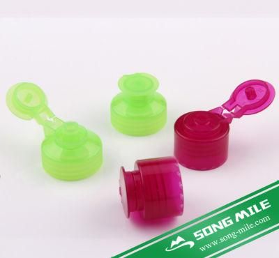 Plastic Colorful Disc Top Cap for Shampoo and Shower Gel Bottles