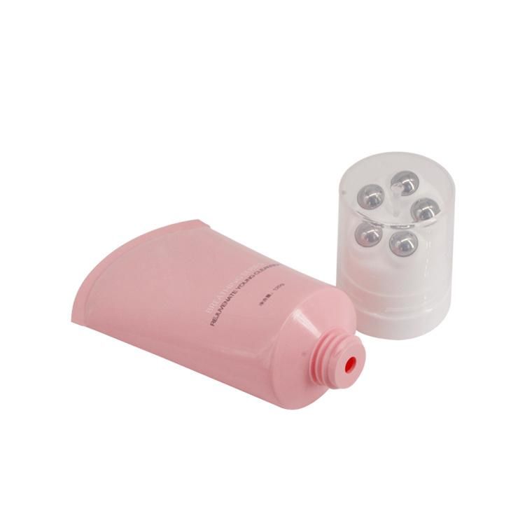 Hot Selling 120g Customized Pink Soft Tube with Roller Ball Applicator