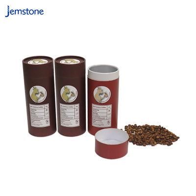Recycle Custom Cylinder Kraft Packaging Biodegradable Paper Tube for Coffee