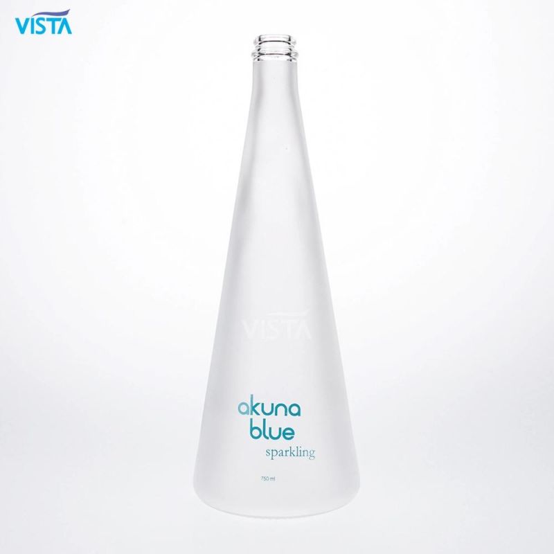375ml 750ml 37.5cl 75cl 18oz Mineral Stilling Sparkling Frost and Decal Printing Water Bottle for Ropp Cap