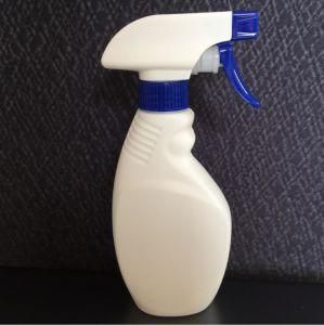 300ml PE Plastic White Color Flat Shap Chemical Cleaning Spray Bottle