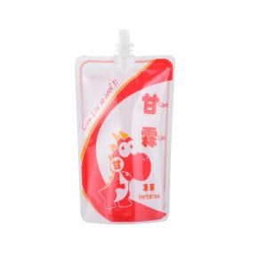 Plastic Liquid Water Packaging Spout Pouch with Nozzle Cosmetic Beverage Bag Stand up Pouches Juice Coffee Food Packaging Bag