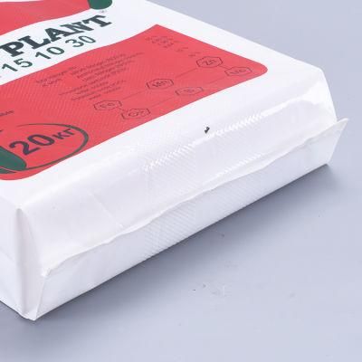 10kg 20kg 25kg Resin Bag Durable Plastic Bag BOPP Laminated PP Woven Bag Heat Seal with Poly Liner for Chemical Resin