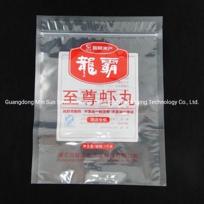 Plastic Packaging Cooking Shrimp Zipper Bag