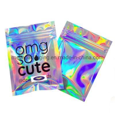Colorful Printed Rainbow Film Stand up Smell Proof Mylar Bag 1g