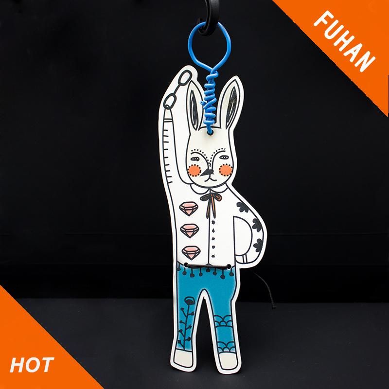 Customized Rabbit Shape Die Cut Gift Hanging Custom Perfumed Hang Tag