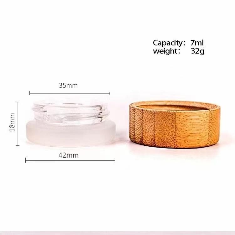 Custom Glass Jar with Bamboo Wooden Cap
