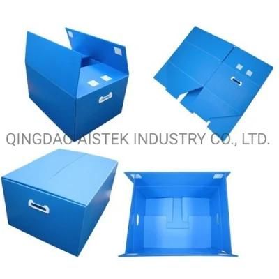 Foldable Coroplast Frozen Fish Packing Boxes Seafood Container Crate