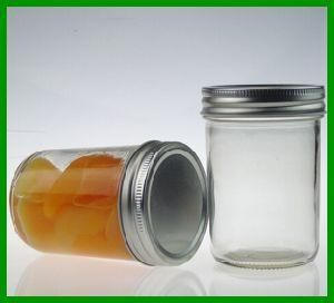8oz/250ml Clear Glass Caviar Bottle with Metal Cap