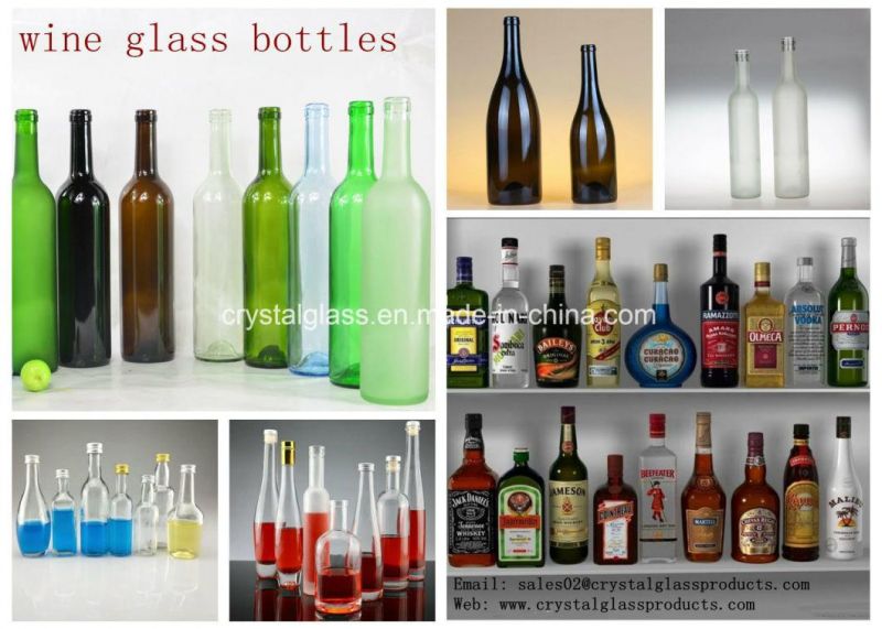 Clear Glass Bottle with Swing Top Stopper, for Beverage, Wine, Juice