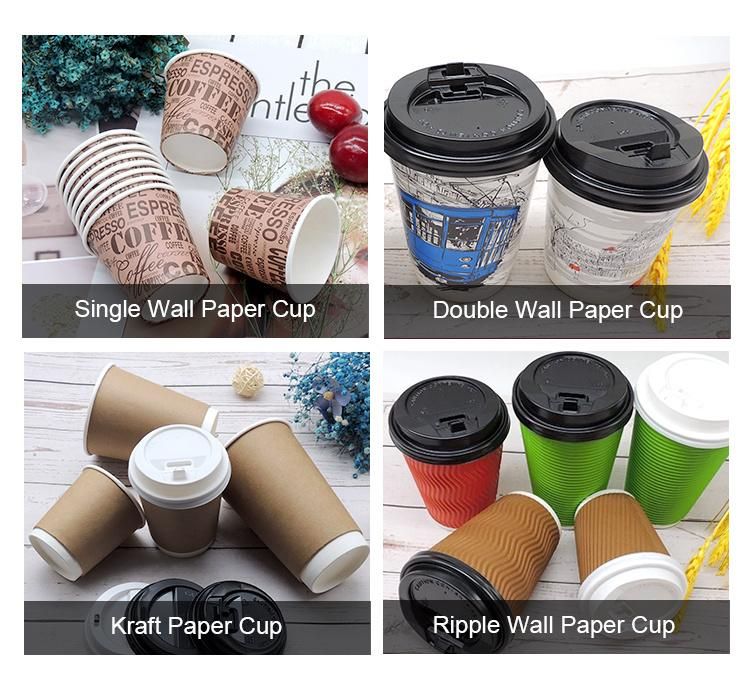 Yellow Disposable Paper Cup Lid for Hot Coffee Drinking