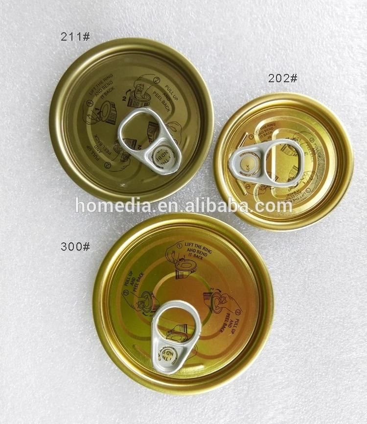 Best Price 202# Easy Open Tin Top Lids for Malaysia Sale Tin Lid Easi Open