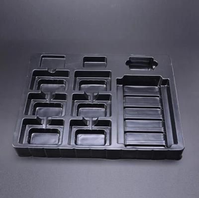Custom Black ESD Plastic Tray for Electronic Parts Blister Tray