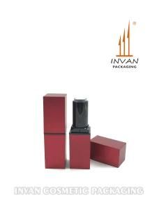 Luxury Hot Sale Square Red Matte Lipstick Case Makeup Cosmetic Packaging