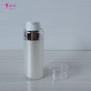 50ml Round Straight Shape Acrylic Airless Pump Bottle for Skin Care Packing