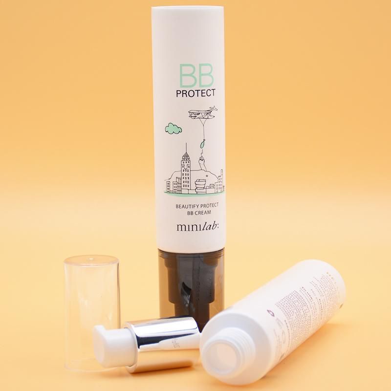 Airless Pump Packaging Tube Cosmetic Plastic Clear Plastic PE Tube