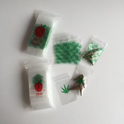 2020 Clear Mini Apple Ziplock Bags