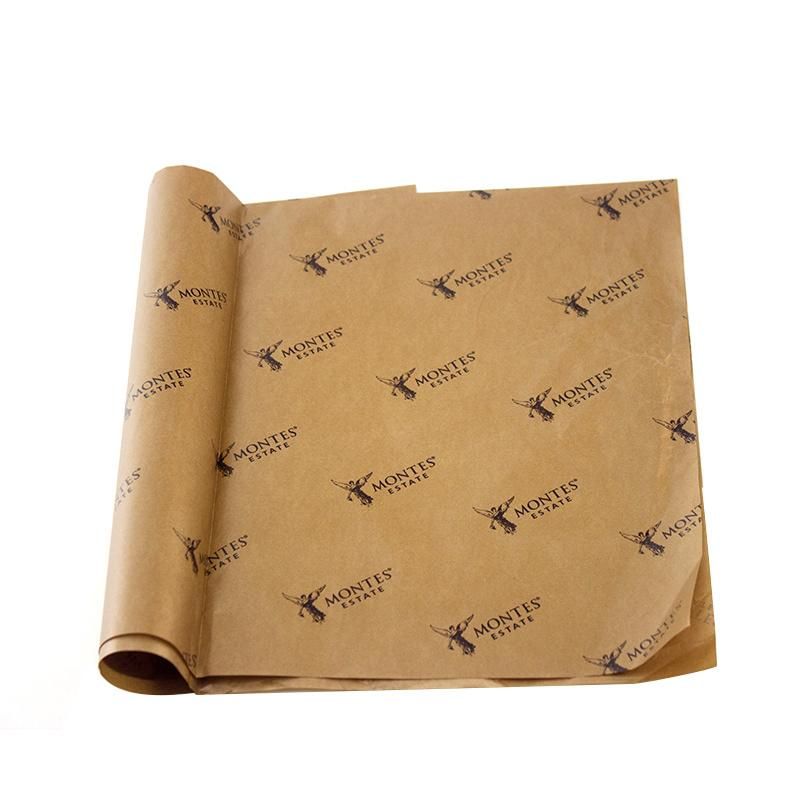 High Quality Printed 28GSM Brown Kraft Tissue Paper