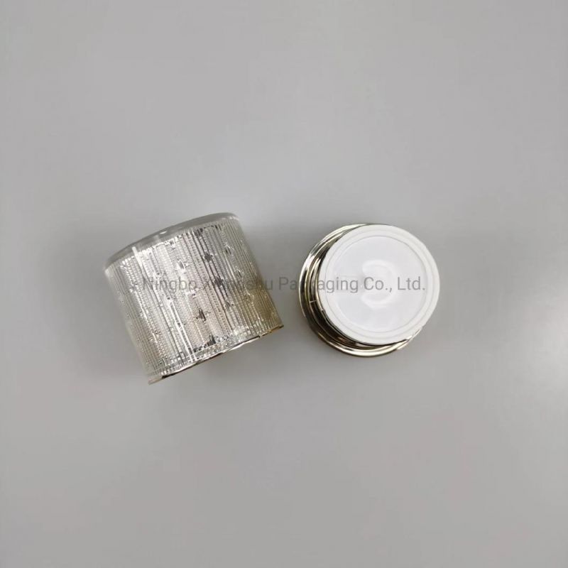 15g 30g 50g Top Sale Round Empty 10ml Cream Jar with Frosted Plastic Jar with Aluminum Lid