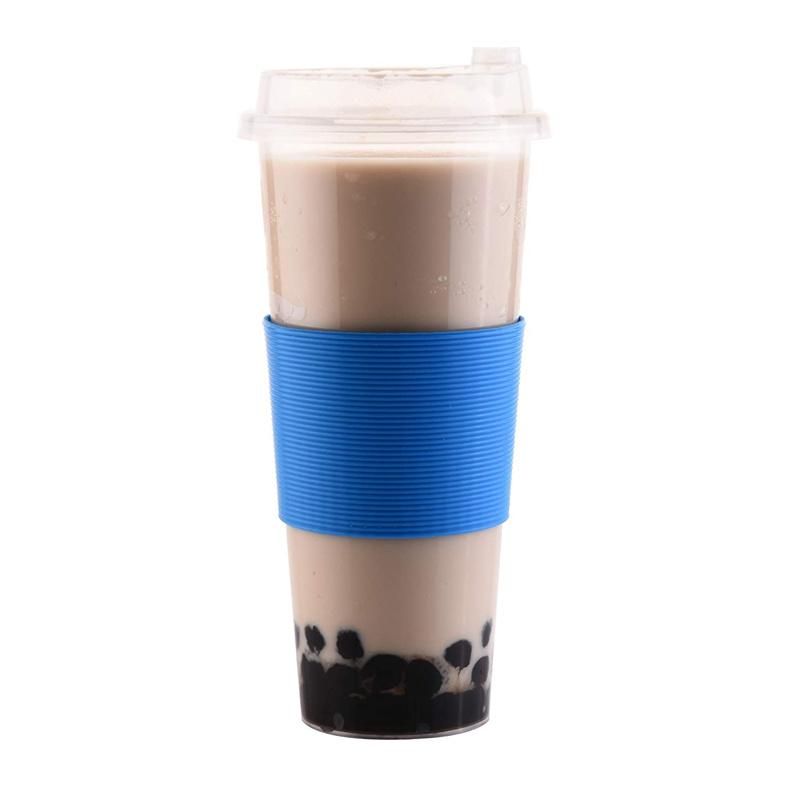 Customized Silicone Glass Coffee Cup Sleeve Coat Cover