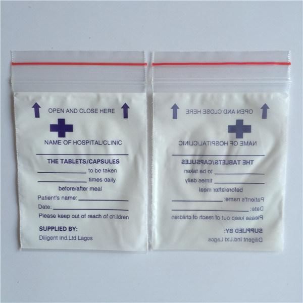 LDPE Plastic Medicine Envelope &Tablet Dispensing Ziplock Bags