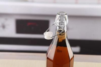 1000ml Swing Top Clear Glass Bottle for Drinking