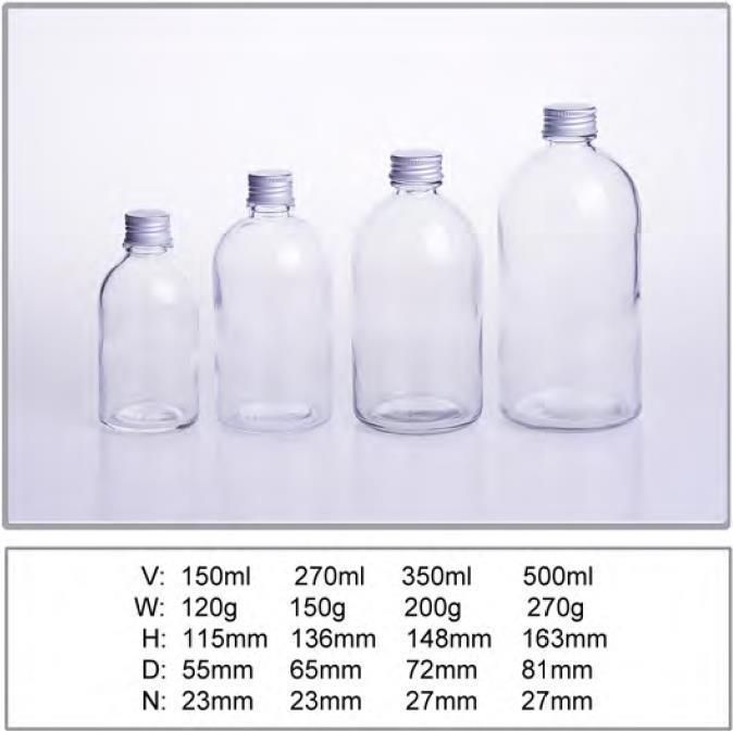 350ml Hand Soap Amber Glass Bottles with Pump