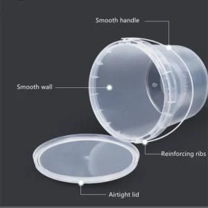 3000ml Cheap Toys Plastic Packaging Bucket 100oz Packaging Container Safe Plastic Pail with Airtight Lid