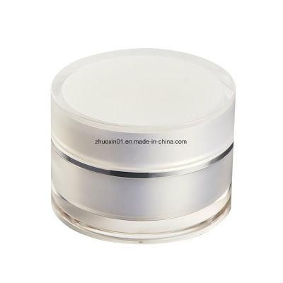 Cheap Hot Sale Plastic Cosmetic Packaging Cream Jar with Double Wall