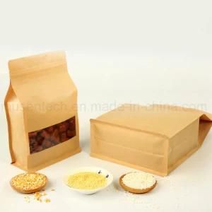 Zip Lock Kraft Brown Paper Bags with Window Wholesale