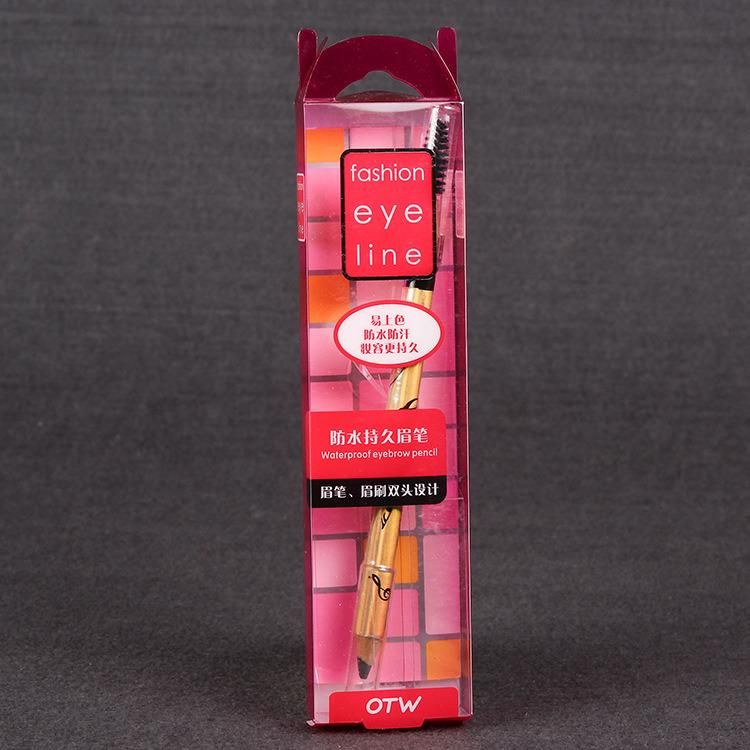 Red PET Fashion Eye Line Printed Foldable Cosmetic Packaging Box