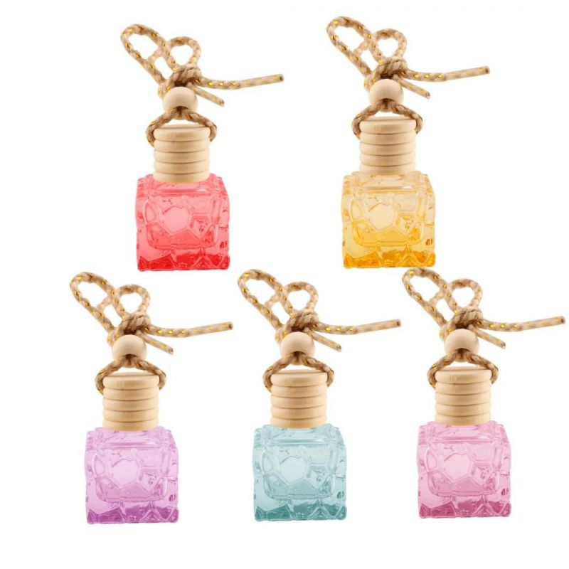 Empty Car Hanging Perfume Bottle Essential Oil Bottle Pendant Decor Vials for Air Refreshing