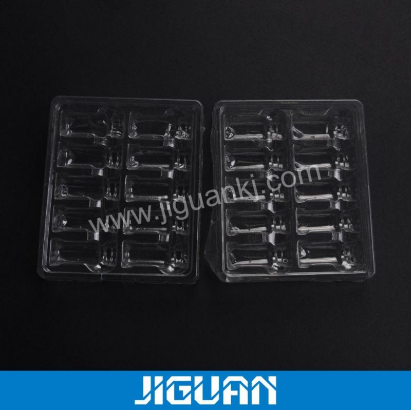 Custom Clear Plastic PVC/ Pet Packaging Blister Tray for 2ml Vial
