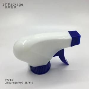 Cheap Price Low MOQ 28/410 White and Blue Plastic Dispenser Trigger Sprayer