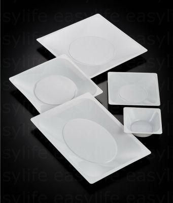 Easylife S051238 5&prime;&prime; (12cm) PS Plastic Square Bowl