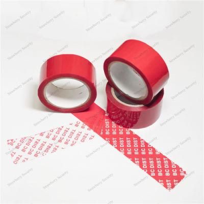 Anti Counterfeit Tamper Evident Custom Logo Security Warranty Void Packaging Sealing Tape