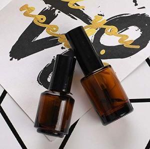 5ml 7ml 9ml 10ml 11ml 13ml 14ml 17ml Frosted Matte Black Empty Glass UV Gel Nail Polish Bottle with Brush