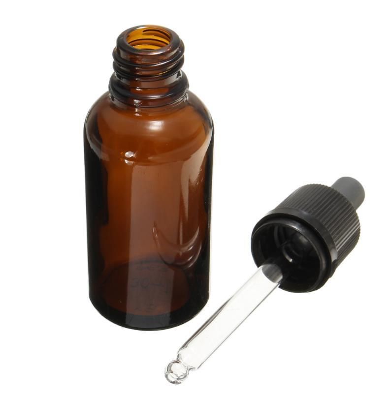 Reagent Eye Dropper Drop Amber Glass Aromatherapy Liquid Pipette Bottle Refillable Bottles Travel Pot