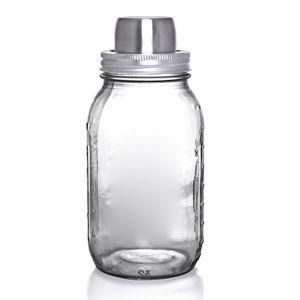 24oz Clear Glass Mason Jar with Shaker