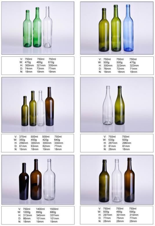 500ml 800ml Round Wine Decanter Glass Bottle