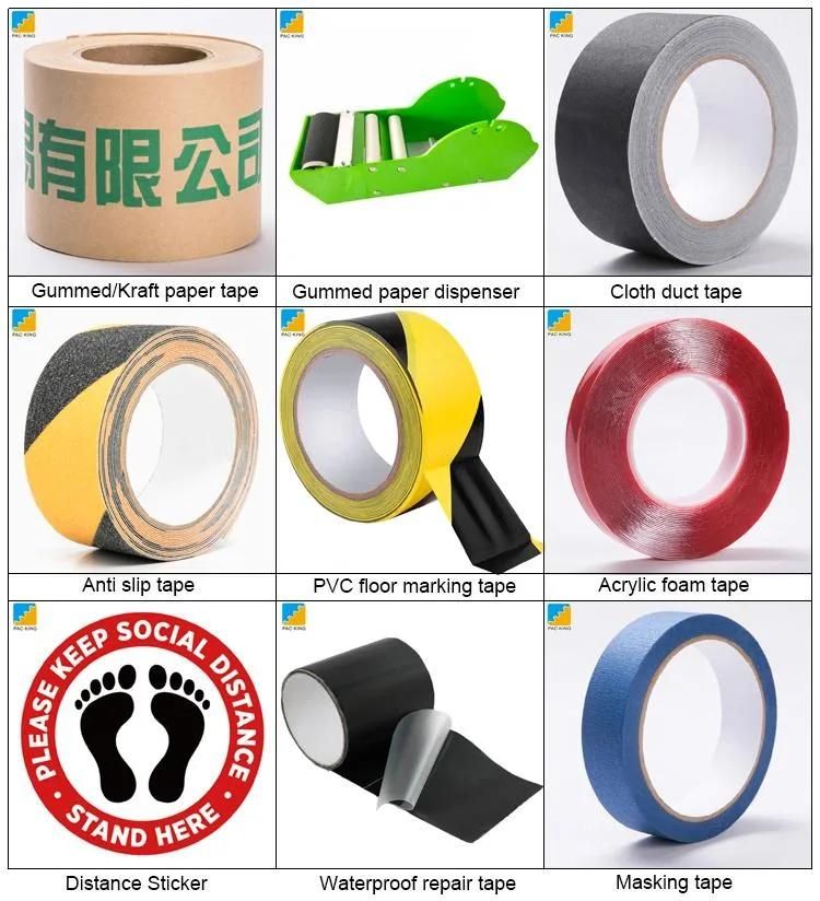 Custom Printed Logo Color Clear Acrylic Adhesive Box Carton Sealing BOPP Packing Tape Jumbo Roll