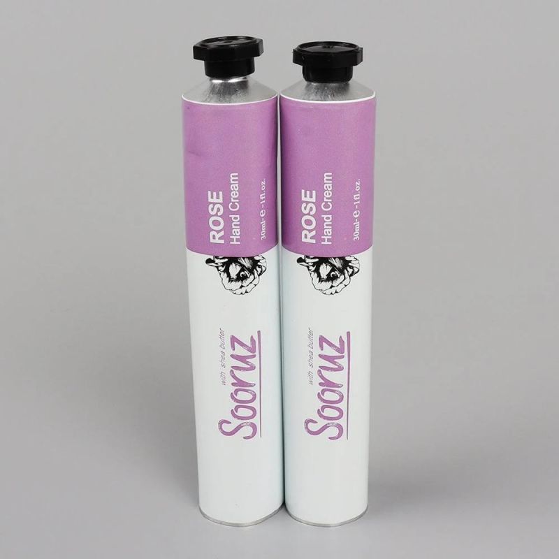 Custom Printed Aluminum Collapsible Tube for Hand Cream Cosmetic with Octagonal Cap