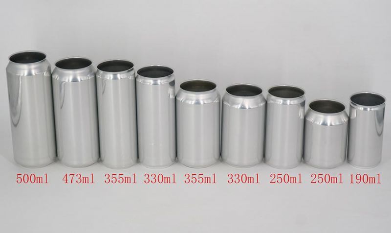 Stable Quality Beer Can 190ml 250ml 330ml 500ml Round Beer Can Airtight Empty Round Aluminum Tin Box Can for Beer