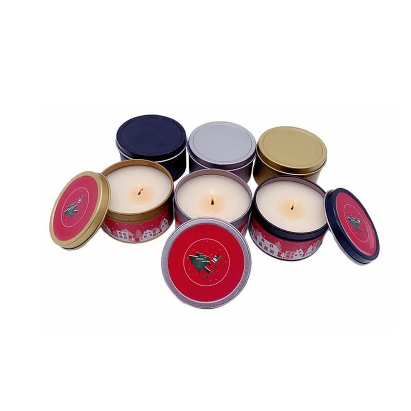 Hot Sale Food Grade Round Tin Box Matel Tin Can Candle Tin Can