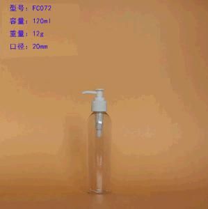 120ml Pet Bottle with Plastic Cap for Skin Care Packaging